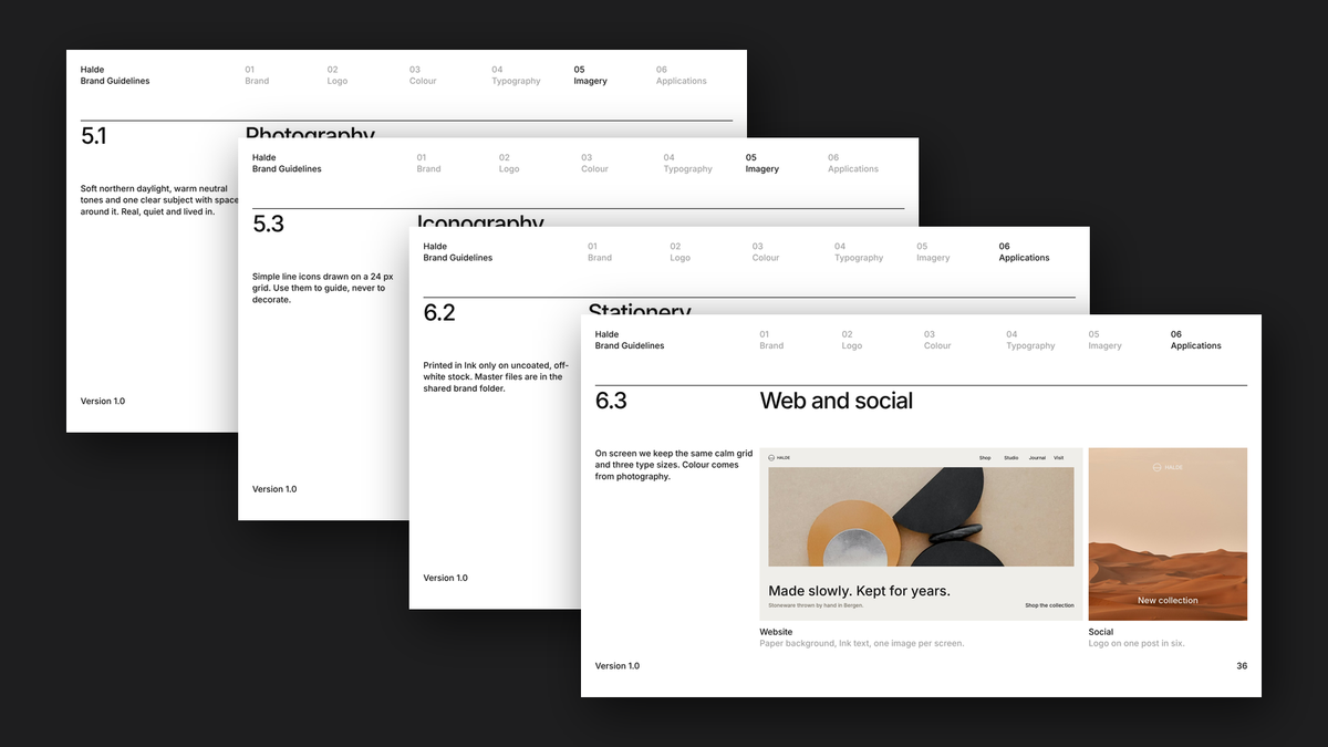 Module 8 Brand Guidelines Vol 1 — applications