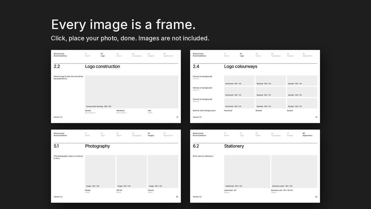 Module 8 Brand Guidelines Vol 1 — empty frames in the files