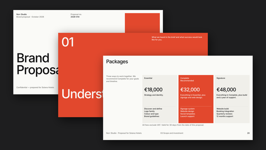 Module 8 Brand Proposal Vol 1 — cover