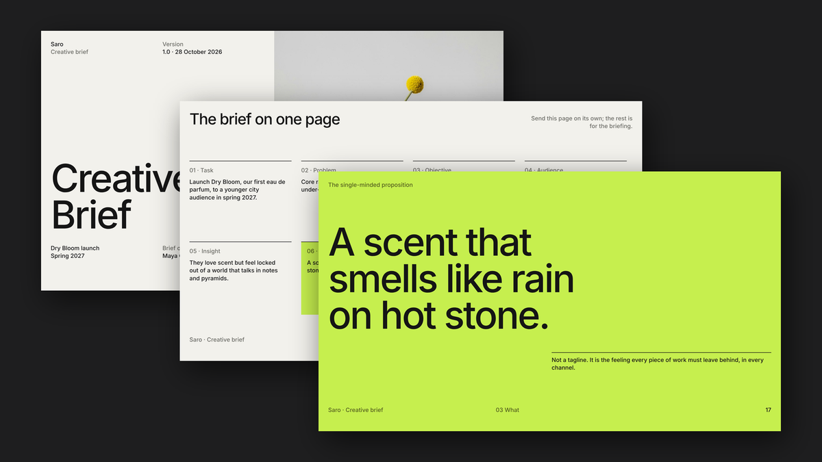 Module 8 Creative Brief Vol 1 — cover
