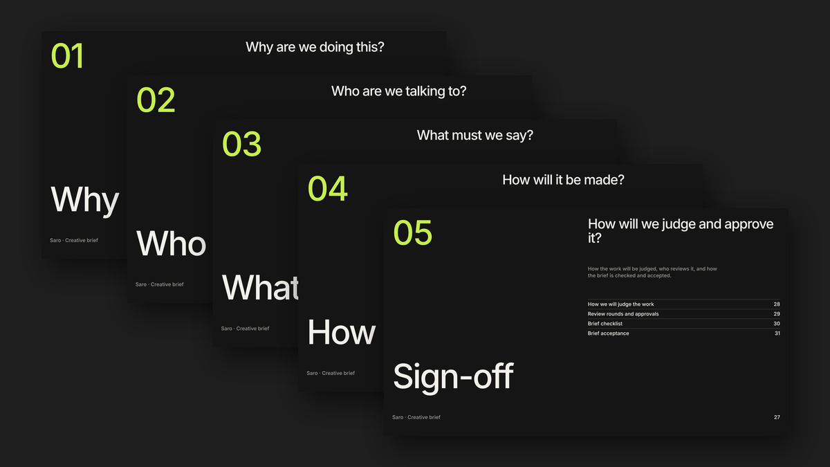 Module 8 Creative Brief Vol 1 — chapters