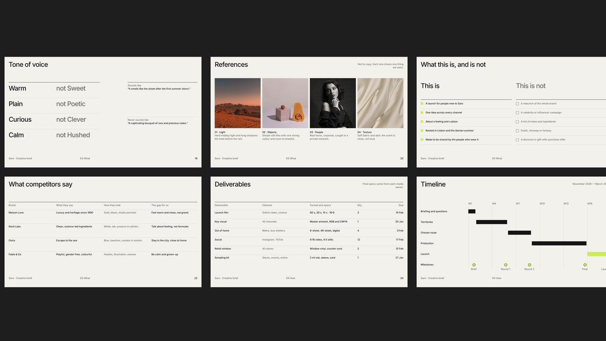 Module 8 Creative Brief Vol 1 — what and how