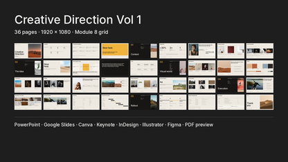 Module 8 Creative Direction Vol 1 — what is inside