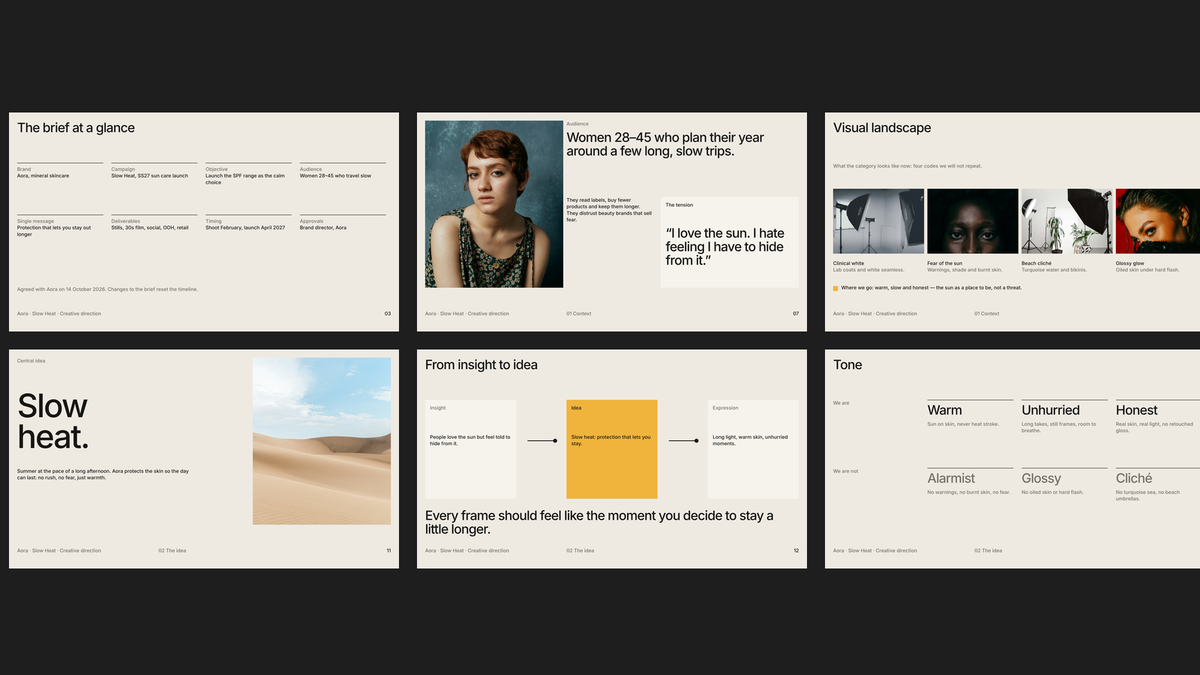 Module 8 Creative Direction Vol 1 — context and idea