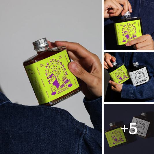 Cold brew bottle mockup bundle