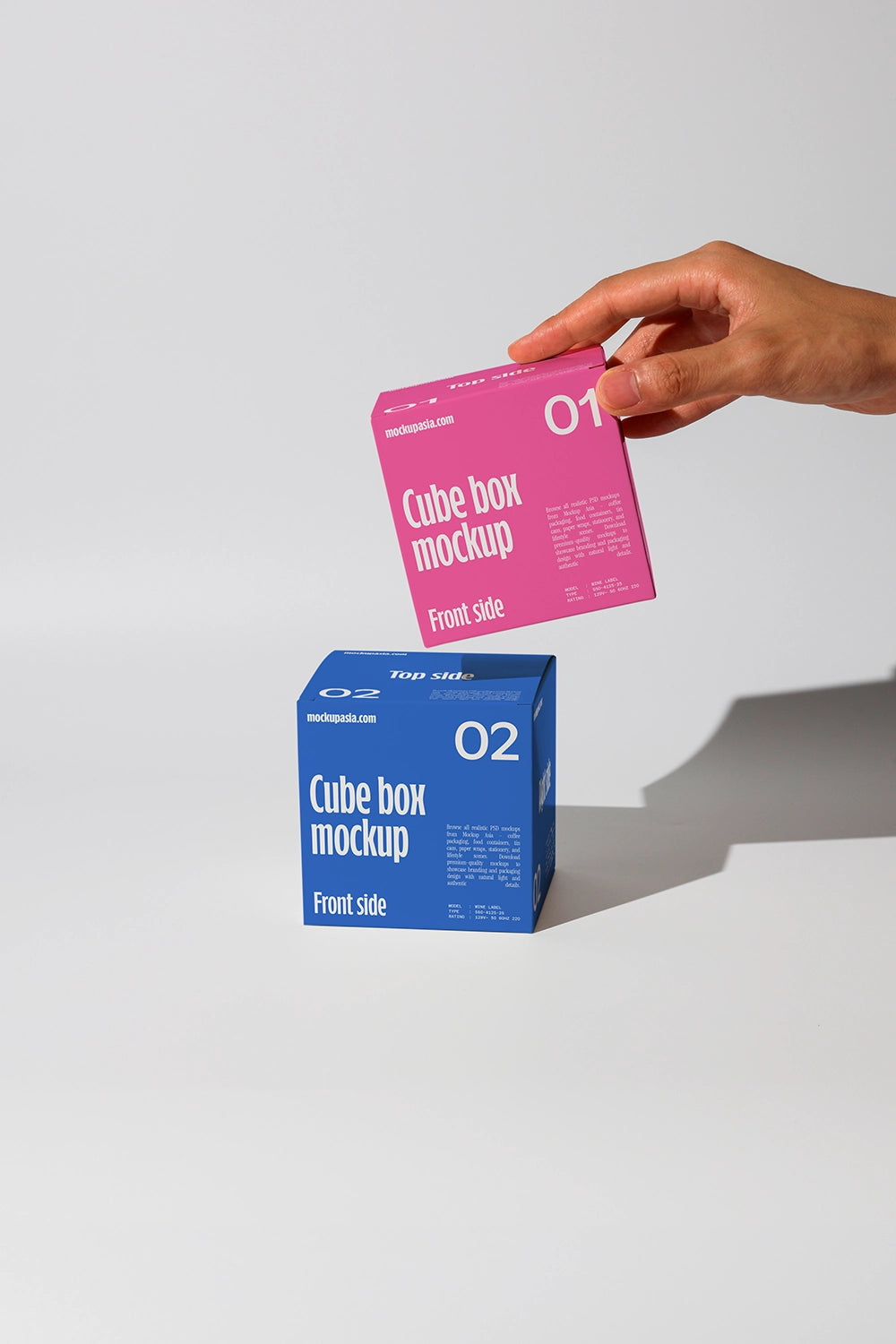 Cube box mockup bundle