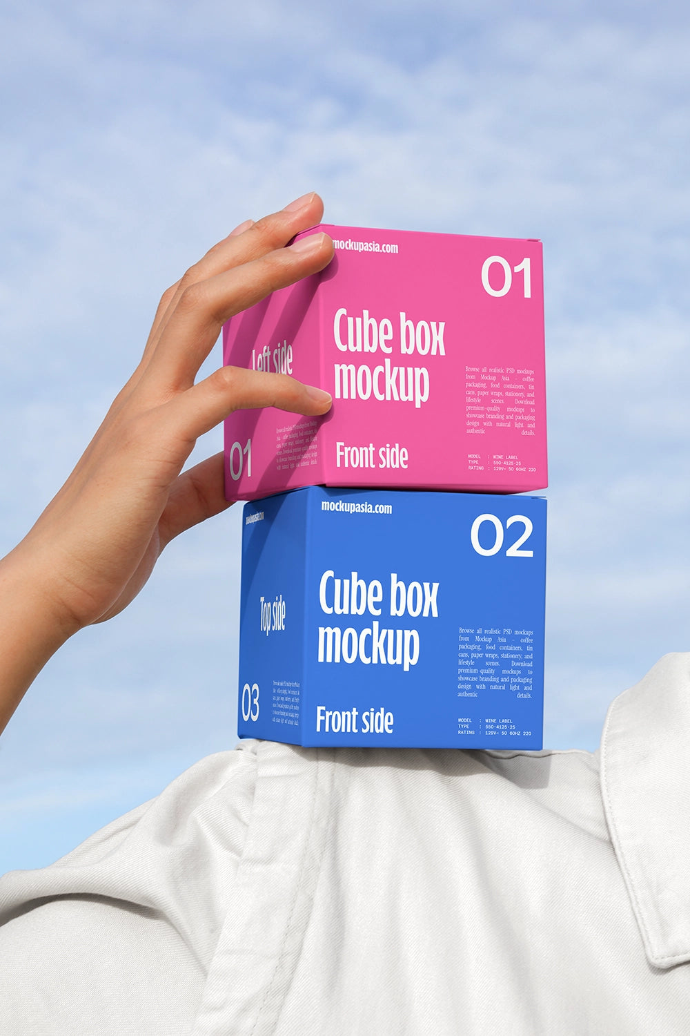Cube box mockup bundle