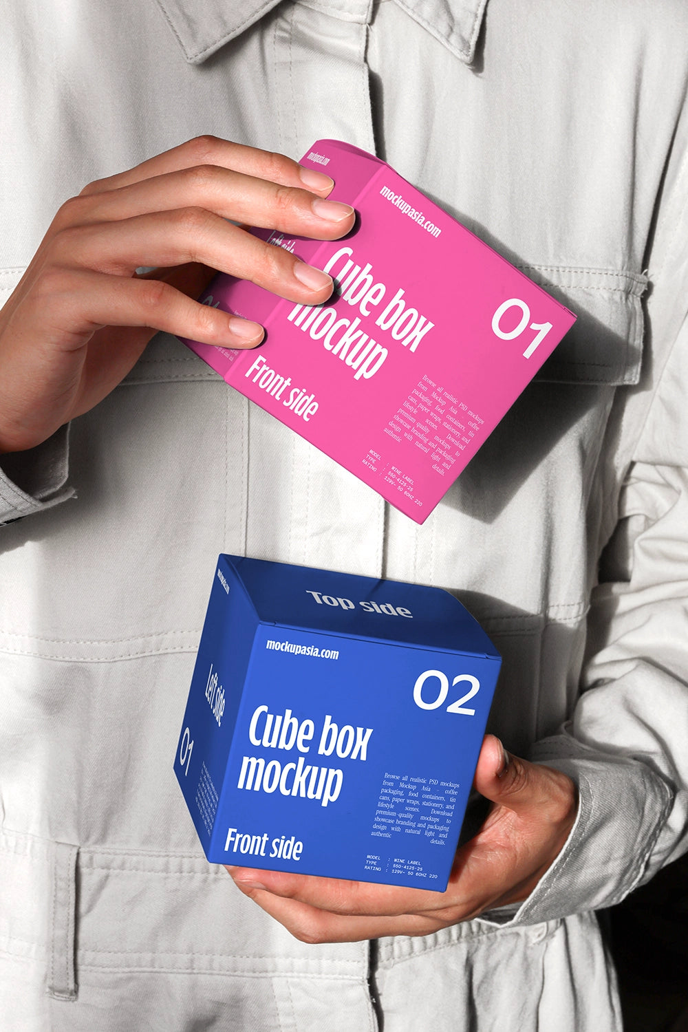 Cube box mockup bundle