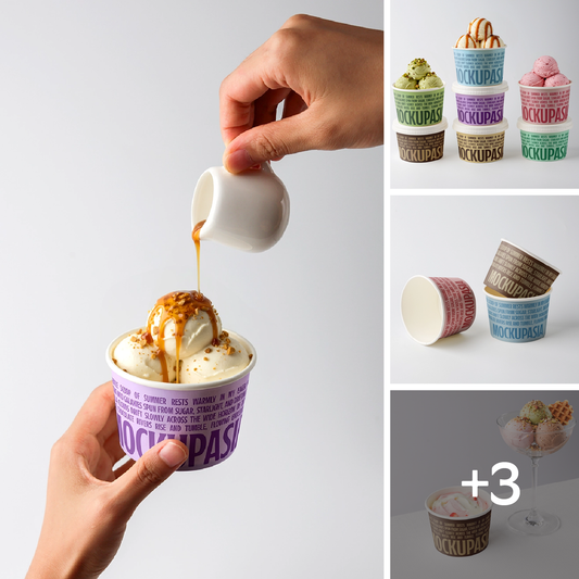 Ice-cream mockup bundle