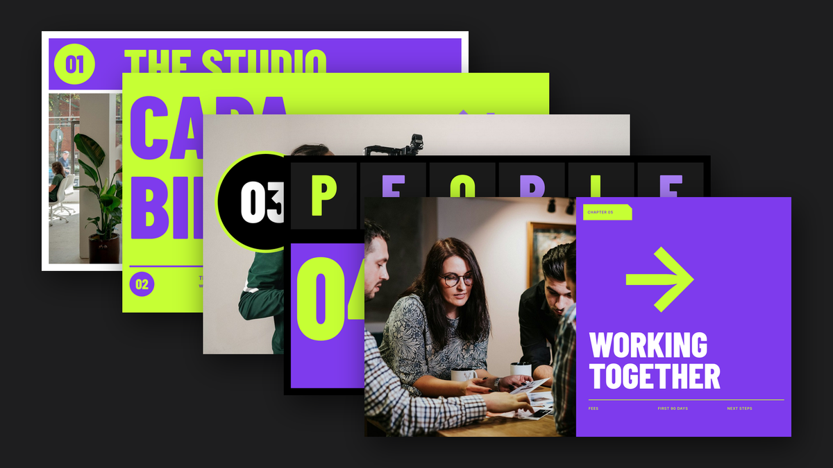 Bold Agency Credentials template – chapters