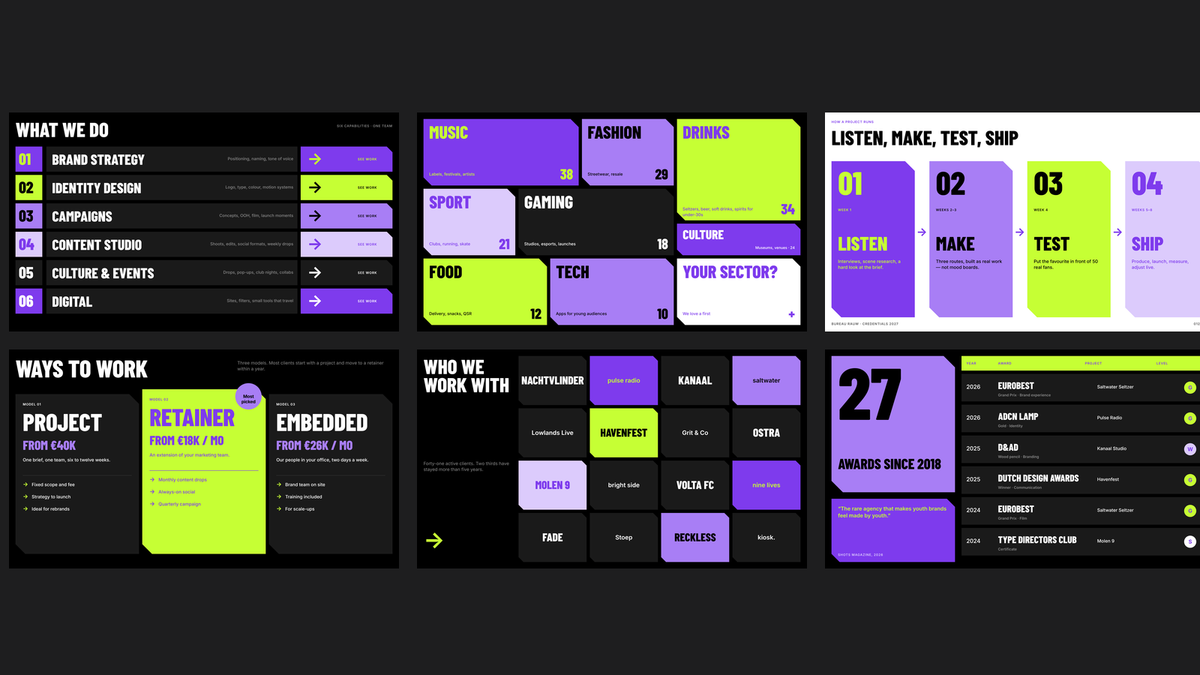 Bold Agency Credentials template – capabilities
