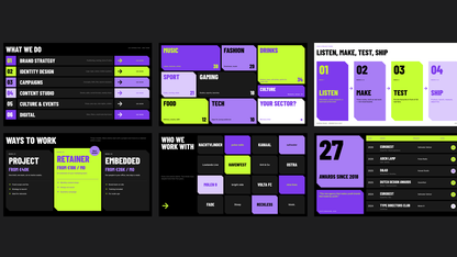 Bold Agency Credentials template – capabilities