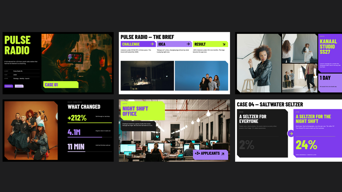 Bold Agency Credentials template – work