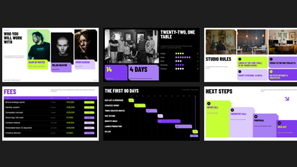 Bold Agency Credentials template – people and working together