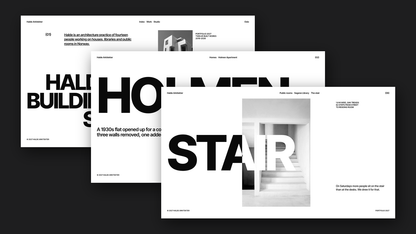 Swiss Style Architecture Portfolio template for PowerPoint, Canva and Google Slides – cover