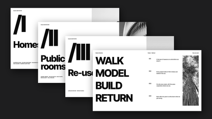 Swiss Style Architecture Portfolio template – chapters
