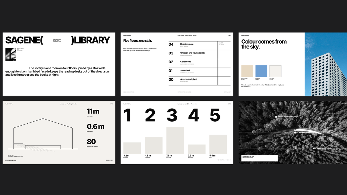 Swiss Style Architecture Portfolio template – public buildings