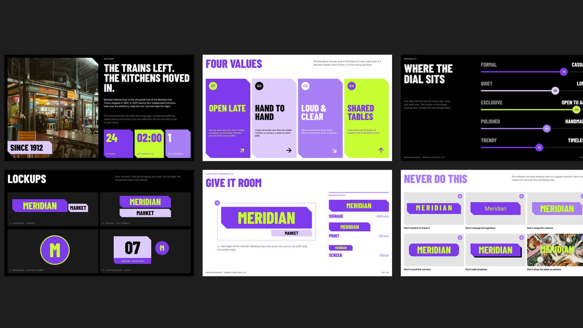 Bold Brand Guidelines template – brand and logo