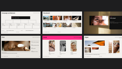 Module 8 Campaign Concept Vol 1 — the work across channels