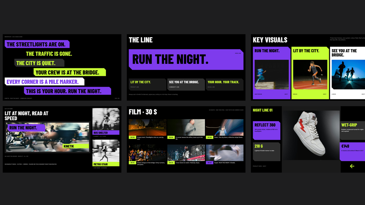 Bold Campaign Concept template – idea and visuals