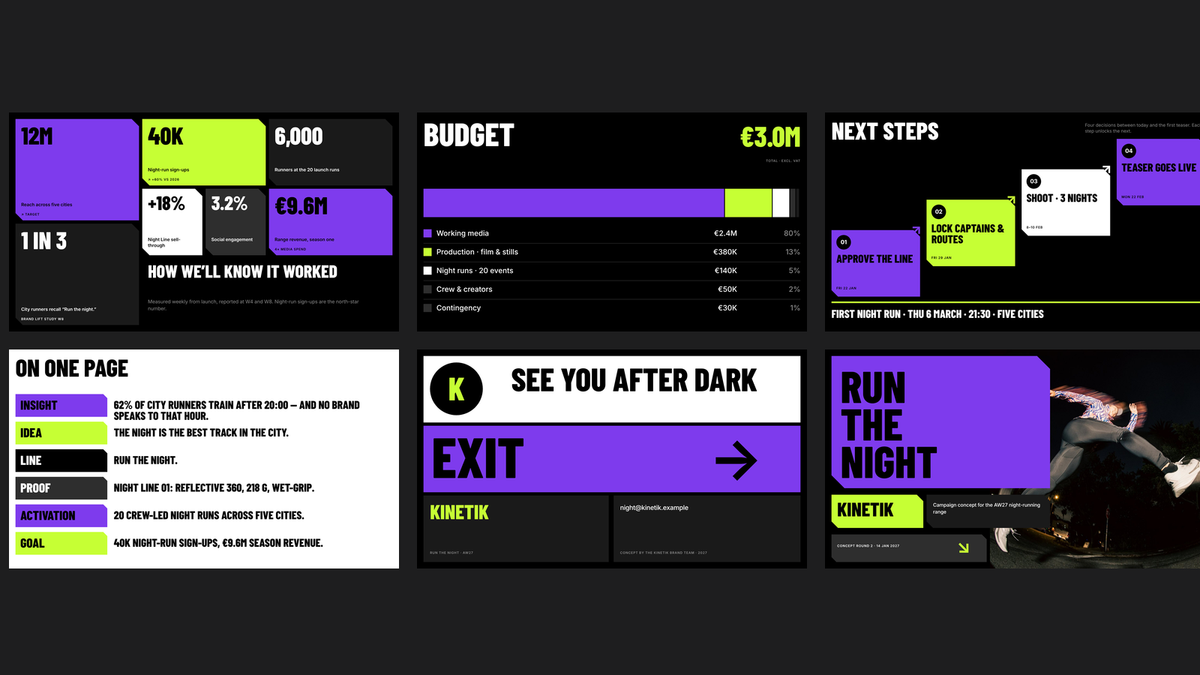 Bold Campaign Concept template – rollout