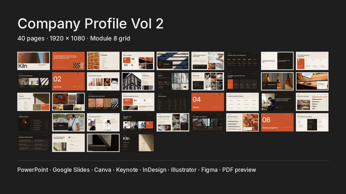 Company Profile Vol 2 — what is inside