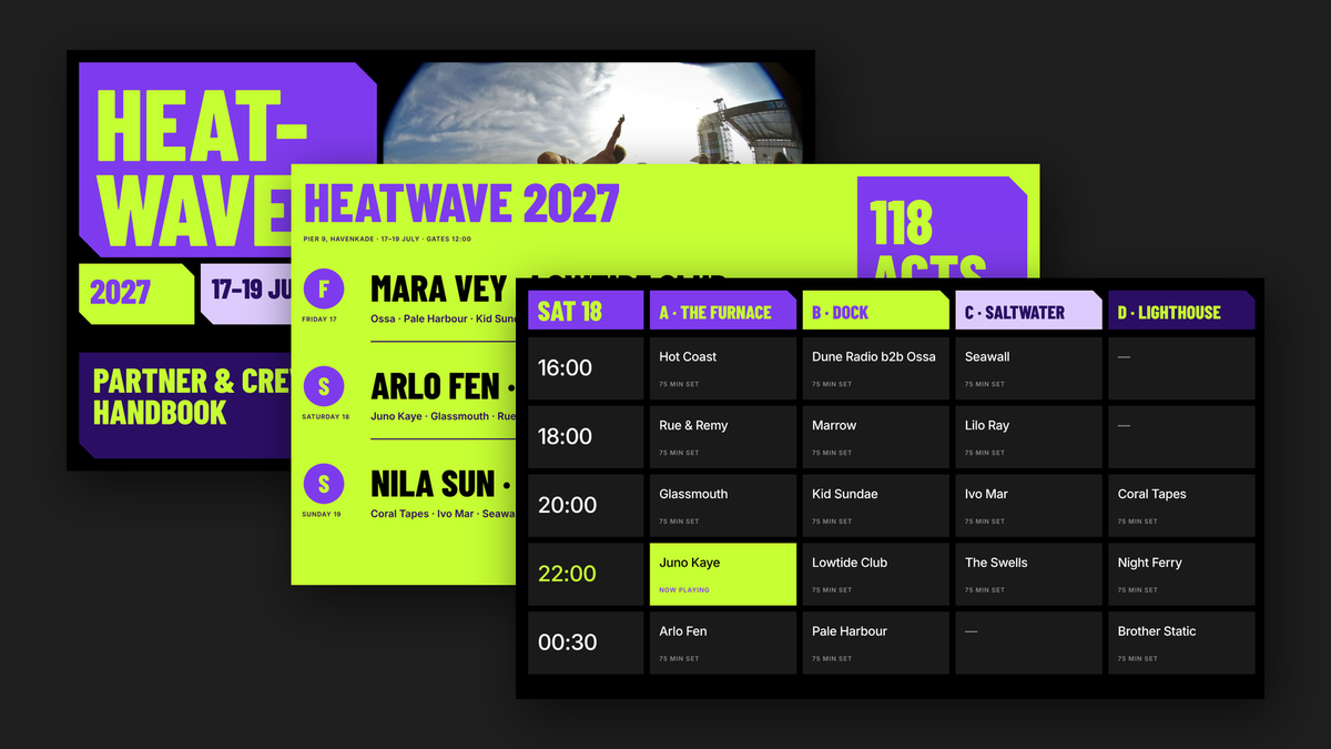 Bold Event & Festival template for PowerPoint, Canva and Google Slides – cover