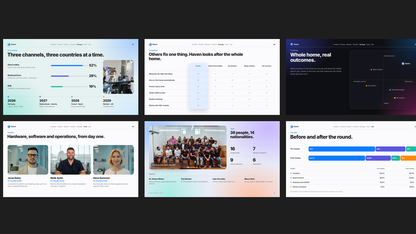Glassmorphism Pitch Deck template – strategy and ask