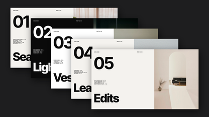 Swiss Style Product Catalogue template – chapters