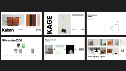 Swiss Style Product Catalogue template – leather and edits
