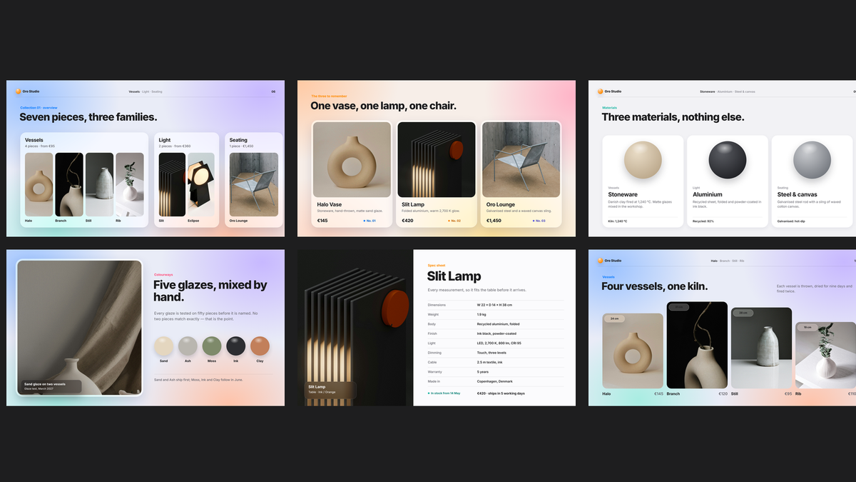 Glassmorphism Product Launch template – collection