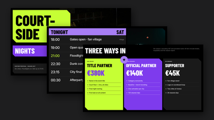 Bold Sponsorship Proposal template for PowerPoint, Canva and Google Slides – cover