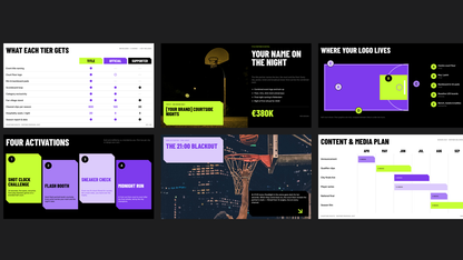 Bold Sponsorship Proposal template – partnership tiers
