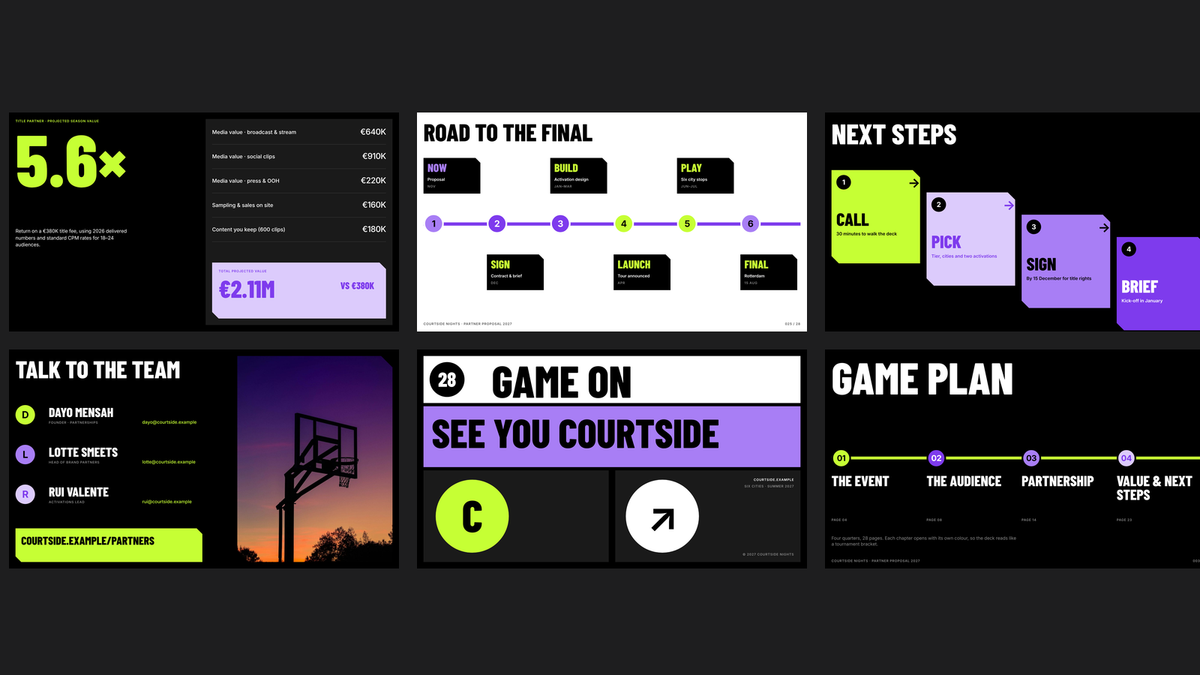 Bold Sponsorship Proposal template – value
