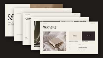 Luxury Brand Guidelines template for PowerPoint, Canva and Google Slides – cover