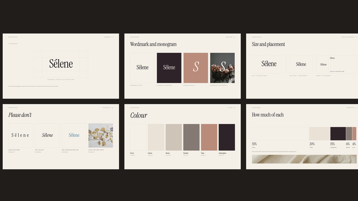 Luxury Brand Guidelines template – identity