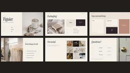 Luxury Brand Guidelines template – applications