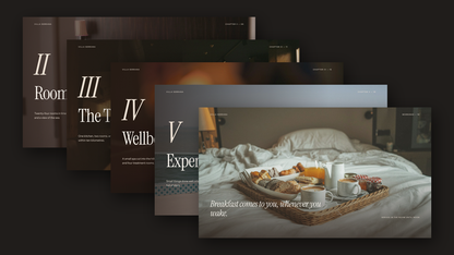 Luxury Hotel & Hospitality template – chapters