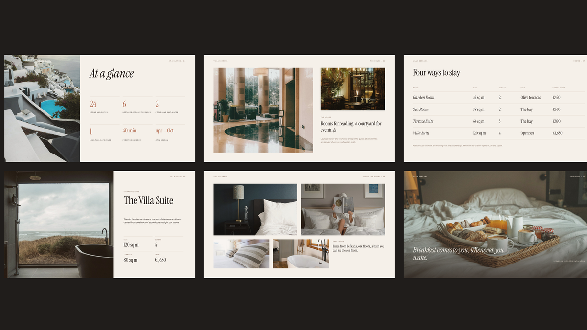 Luxury Hotel & Hospitality template – rooms
