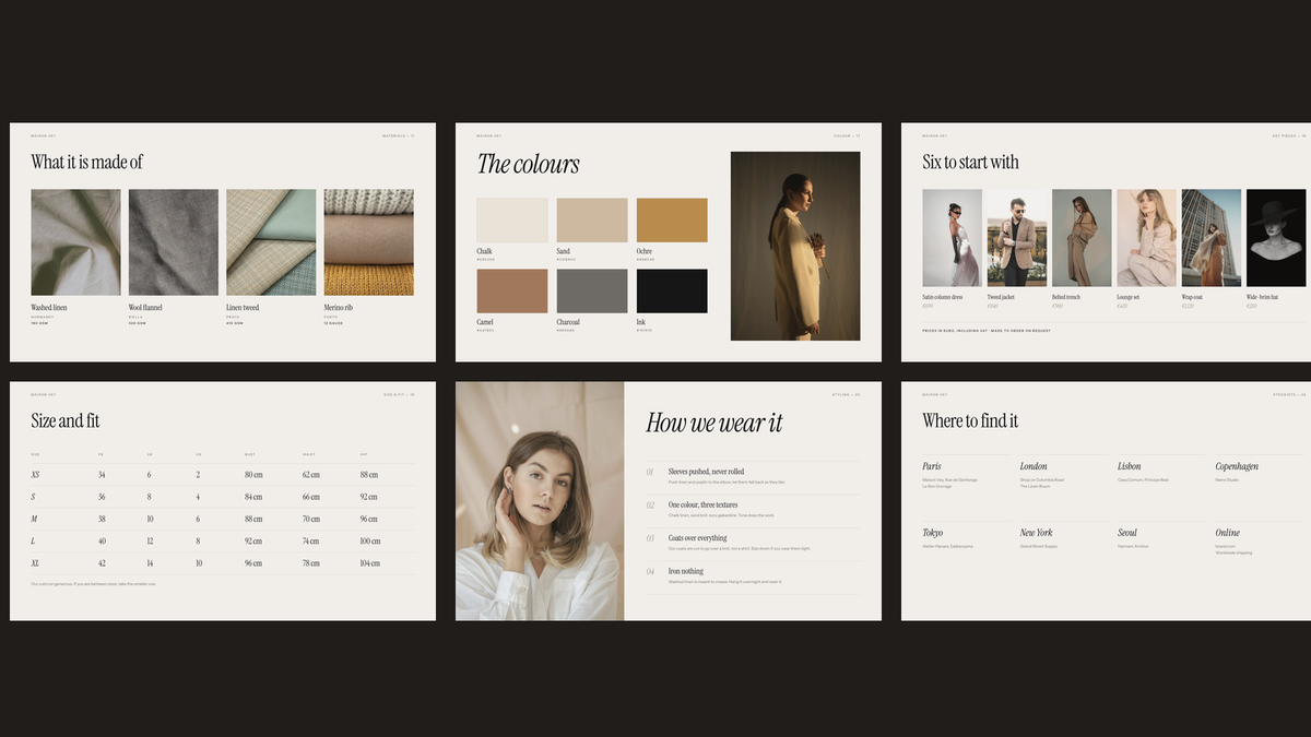 Luxury Lookbook template – details