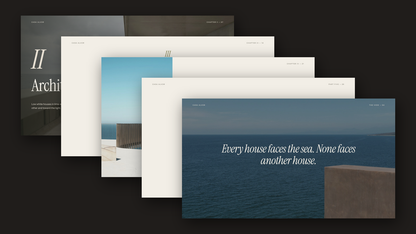 Luxury Real Estate Brochure template – chapters