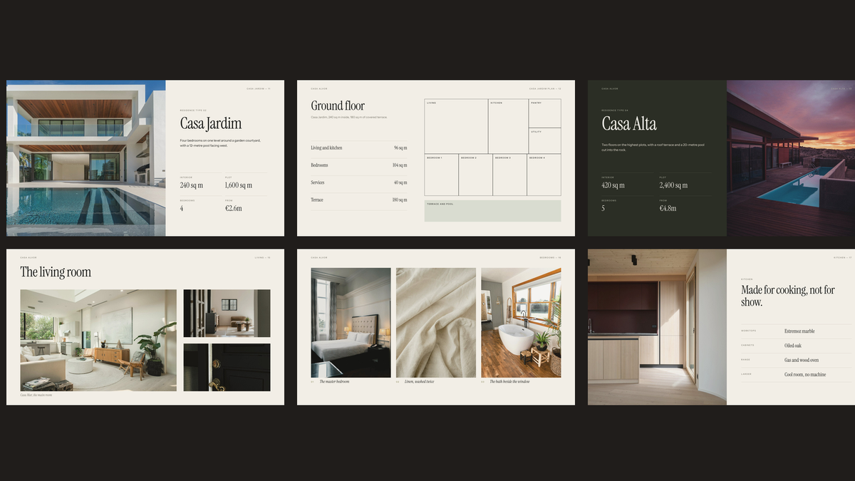 Luxury Real Estate Brochure template – residences