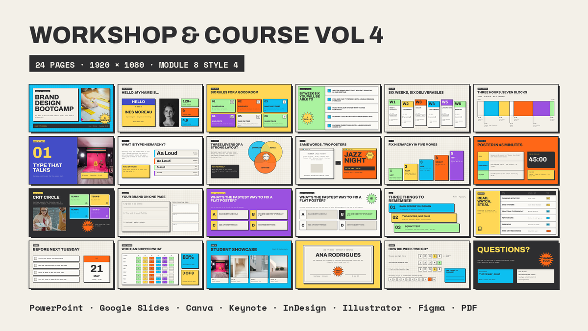 Workshop & Course Vol 4 — what is inside