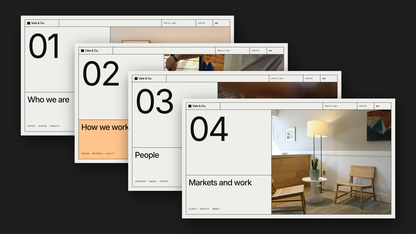 Minimal Company Profile template – chapters