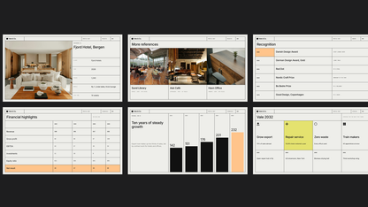 Minimal Company Profile template – work and figures