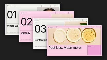 Minimal Social Media Strategy template – chapters