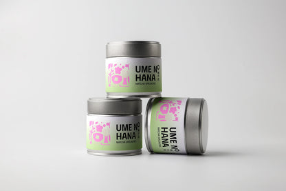 tea tin container mockup set with green labels, realistic product display composition