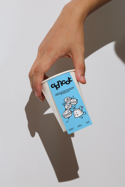 Apricots Coffee Collection bundle featuring a paper cup with apricot-themed design and coffee branding from Mockup.Asia.