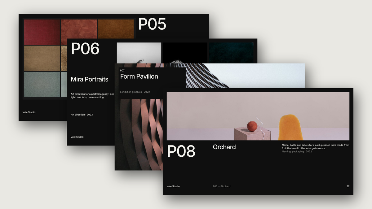Module 8 Portfolio Vol 1 — single projects