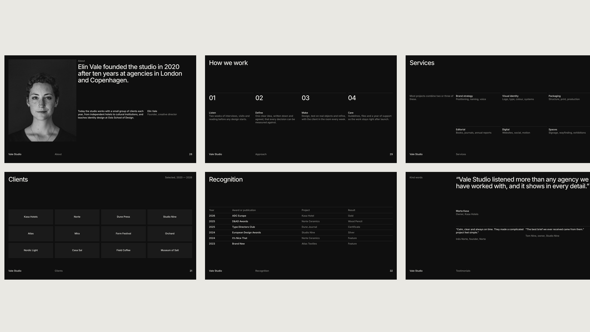 Module 8 Portfolio Vol 1 — studio